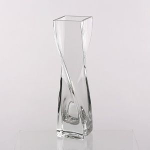 Altom Skleněná Váza vinutá Silvia, 5 x 20 cm