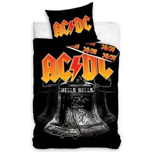 Bavlněné povlečení AC/DC Hells Bells, 140 x 200 cm, 70 x 90 cm