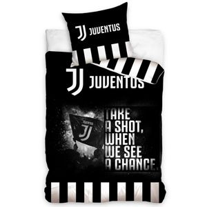 Bavlněné povlečení Juventus Take a Shot, 140 x 200 cm, 70 x 90 cm