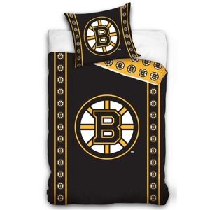 Bavlněné povlečení NHL Boston Bruins Stripes, 140 x 200 cm, 70 x 90 cm