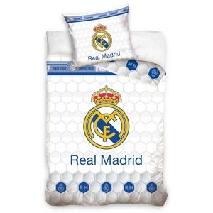 Bavlněné povlečení Real Madrid Colmenas, 140 x 200 cm, 70 x 90 cm