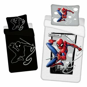 Jerry Fabrics Bavlněné povlečení Spiderman glowing 02, 140 x 200 cm, 70 x 90 cm