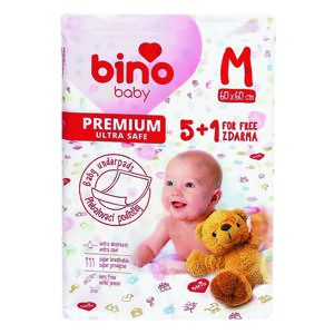 Bino Baby Přebalovací podložka Premium M 6 ks, 60 x 60 cm