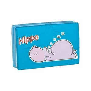 Caretero Skládací matrace do postýlky Hippo modrá, 120 x 60 x 5,5 cm