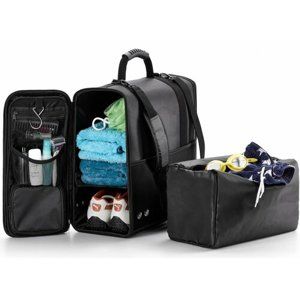 Cestovní sportovní taška černá, 40 x 46 x 19,5 cm