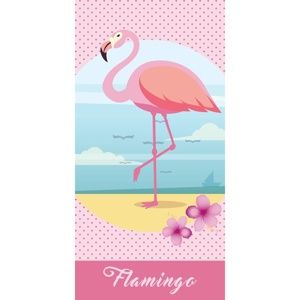 Dětská osuška Flamingo, 70 x 140 cm