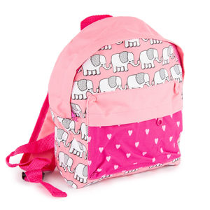 Dětský batoh Sloník růžová, 21 x 11 x 27 cm