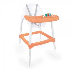 Dolu Jídelní židlička s chrastítkem oranžová, 90 x 65 x 56 cm