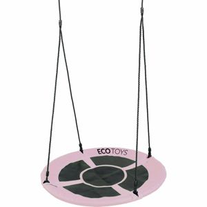 Ecotoys Dětský houpací kruh Čapí hnízdo sv. růžová sv. růžová, pr. 100 cm
