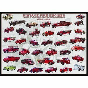 EuroGraphics Puzzle Vývoj hasičských vozů, 1000 dílků