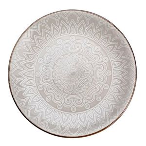 Florina Keramický dezertní talíř Maroko 20 cm, šedá