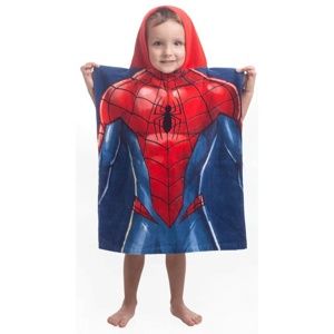Jerry Fabrics Dětské pončo Spiderman blue, 55 x 115 cm
