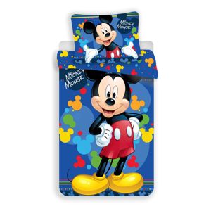Jerry Fabrics Dětské povlečení Mickey Blue 03 micro, 140 x 200 cm, 70 x 90 cm