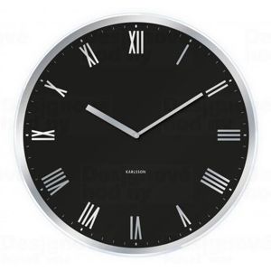 Karlsson 5423BK Designové nástěnné hodiny, pr. 40 cm