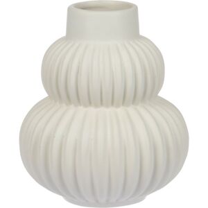 Keramická váza Circulo bílá, 13,5 x 15,5 cm