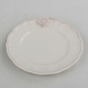Keramický dezertní talíř Srdce 20,6 cm