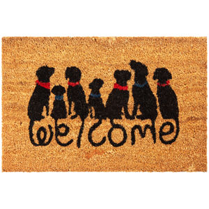 Kokosová rohožka Dog Welcome, 40 x 60 cm