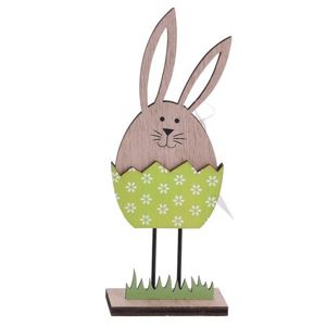 Koopman Velikonoční dekorace Zajíček ve vajíčku zelená, 21 cm