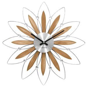 Nástěnné hodiny Lavvu Crystal Flower LCT1112 , pr. 49 cm