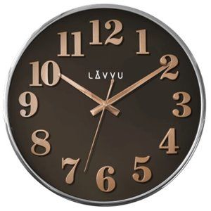 Nástěnné hodiny Lavvu Home Brown LCT1162 hnědá, pr. 32 cm