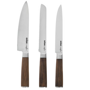 Orion Sada kuchyňských nožů Wooden, 3 ks