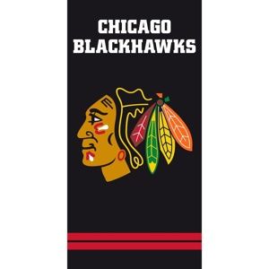 Osuška NHL Chicago Blackhawks Black, 70 x 140 cm