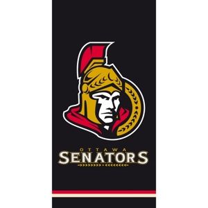 Osuška NHL Ottawa Senators Black, 70 x 140 cm