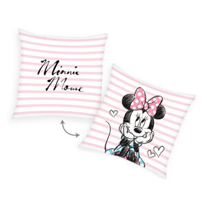 Herding Polštářek Minnie Mouse Pruhy, 40 x 40 cm