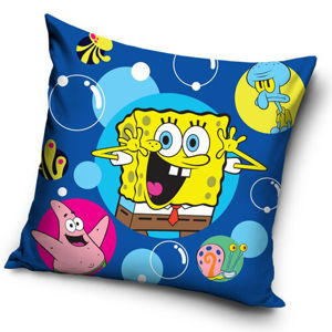 Polštářek Sponge Bob bubliny, 40 x 40 cm