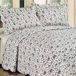 Přehoz na postel Flowers, 230 x 250 cm, 2x 50 x 70 cm