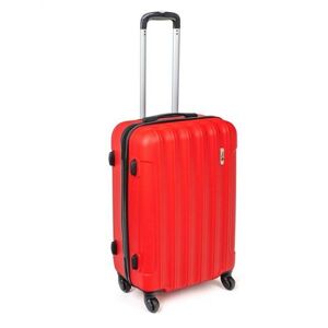 Pretty UP Cestovní skořepinový kufr ABS25 střední, 59 x 41 x 26 cm, červená