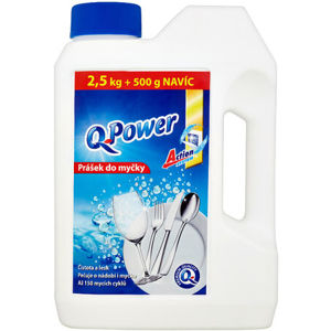 Q Power Prášek do myčky nádobí 2,5 kg + 500 g