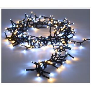 Světelný vánoční řetěz Twinkle studená a teplá bílá, 400 LED