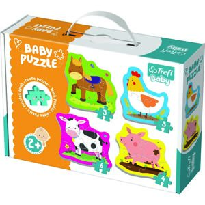 Trefl Baby puzzle Zvířata na farmě, 4 ks
