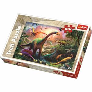 Trefl Puzzle Svět dinosaurů, 100 dílků