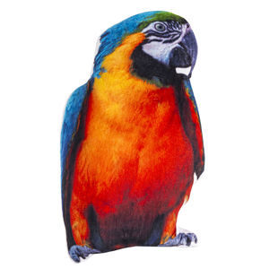 Tvarovaný polštářek Papoušek, 25 x 40 cm