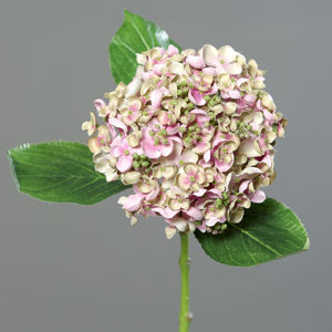 Umělá hortenzie světle růžová, 44 cm