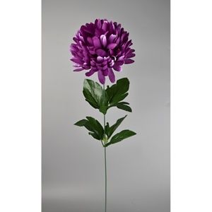 Umělá květina Chrysantéma 50 cm, fialová