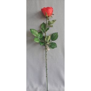 Umělá růže červená, 69 cm