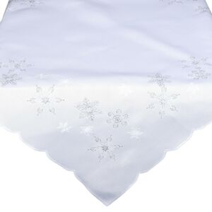 Forbyt Vánoční ubrus Hvězdičky bílá, 30 x 45 cm
