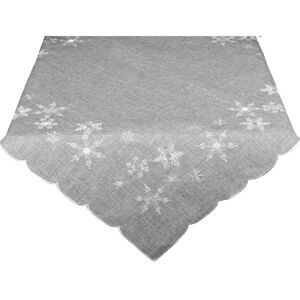 Forbyt Vánoční ubrus Hvězdičky šedá, 35 x 35 cm