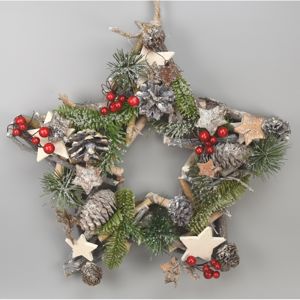 Vánoční závěsná hvězda Abilene, 34 cm