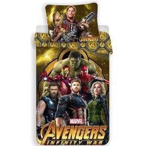 Bavlněné povlečení Avengers Infinity War, 140 x 200 cm, 70 x 90 cm