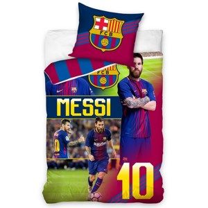 Bavlněné povlečení FC Barcelona Messi, 140 x 200 cm, 70 x 90 cm