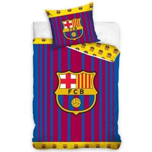 Bavlněné povlečení FC Barcelona Vertical, 140 x 200 cm, 70 x 80 cm