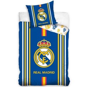 Bavlněné povlečení Real Madrid Centro Amarillo, 140 x 200 cm, 70 x 80 cm