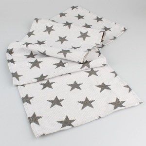 Dakls Běhoun Stars bílá, 33 x 140 cm