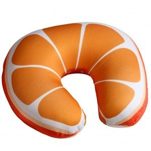 Cestovní polštářek Pomeranč, 30 x 30 cm