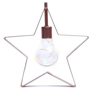 DecoKing Vánoční lampa Hvězdička teplá bílá, 5 LED