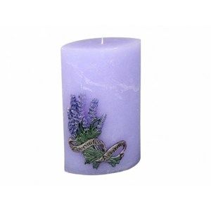 Dekorativní svíčka Lavender, hranol
